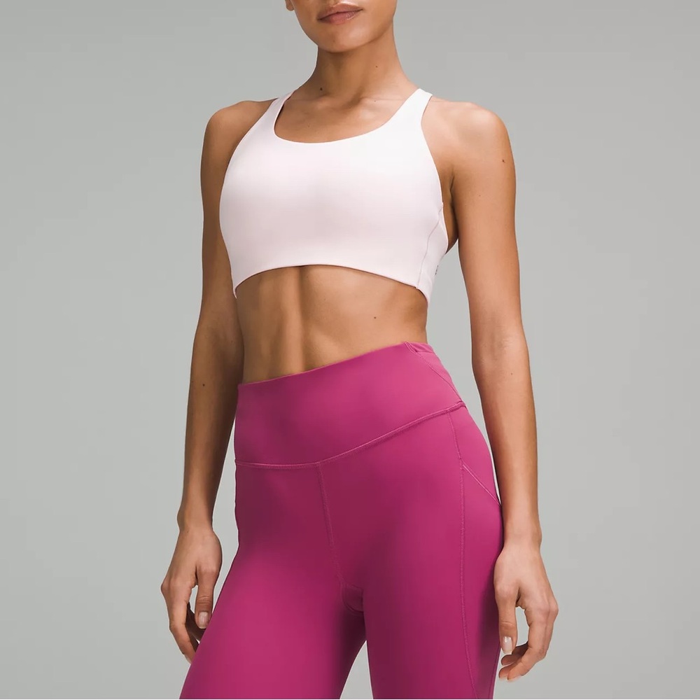 lululemon Energy Bra *High Support, 34DD, pink peony shade